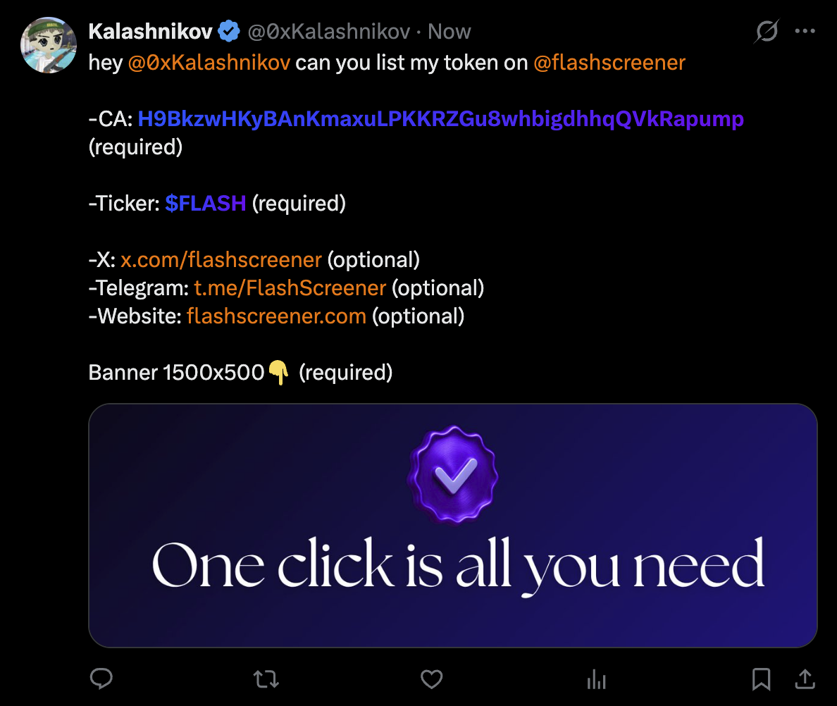 Verification post example
